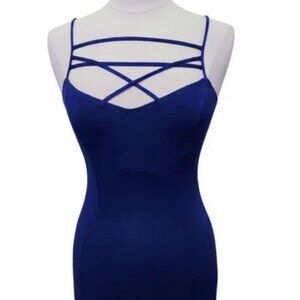 Buckle Red By BKE Tank Top Women's Strappy Cross Bust